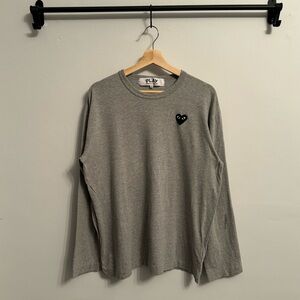 Men’s Comme des Garçon PLAY long sleeve t-shirt.